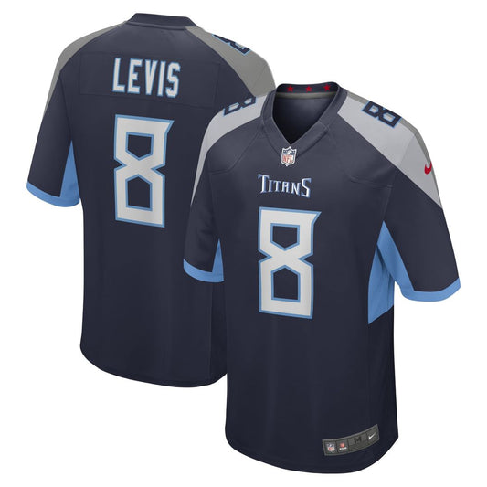 Men's Tennessee Titans Will Levis Nike Navy Game Jersey product image 1