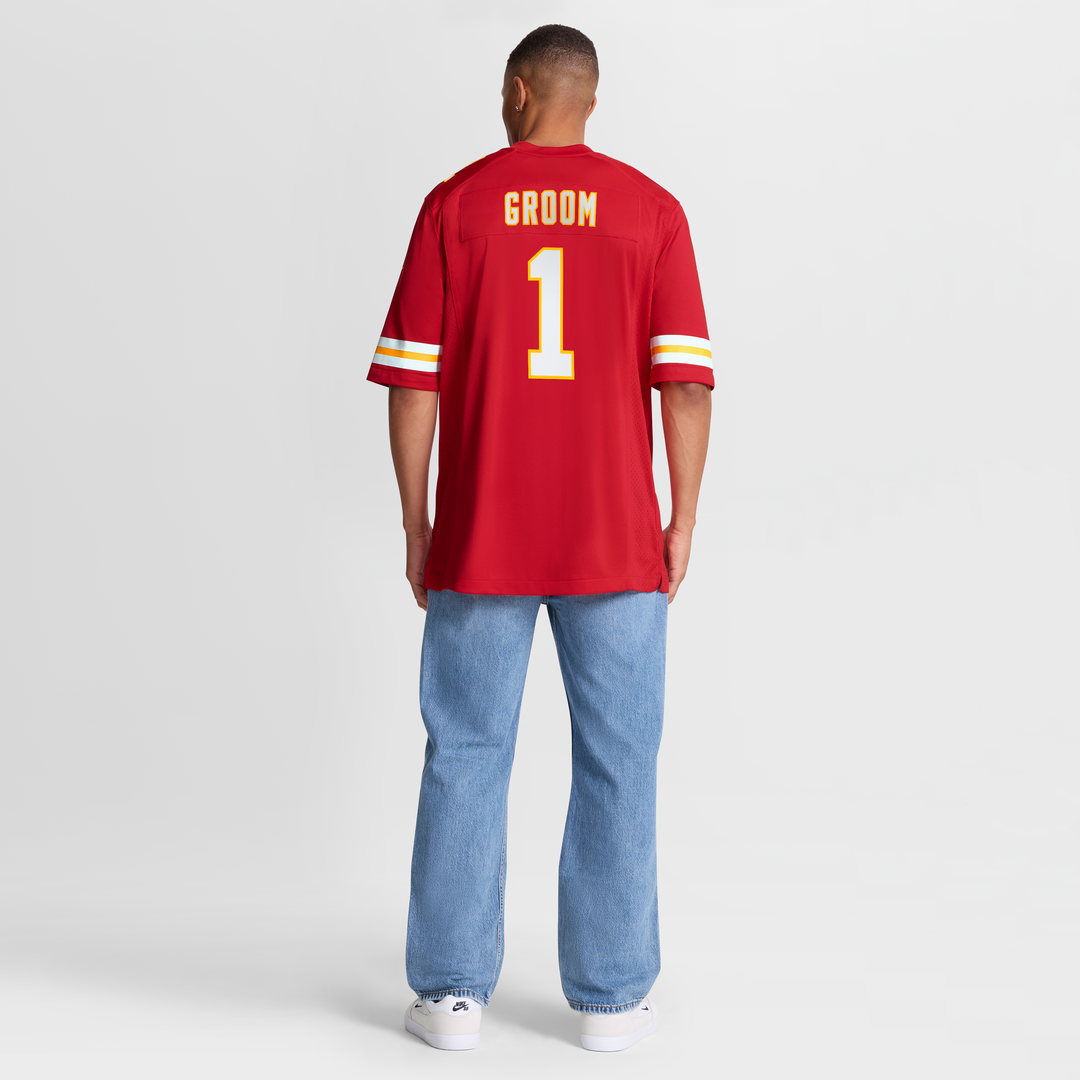 Kansas City Chiefs Number 1 Groom Nike Red Game Jersey product image 8