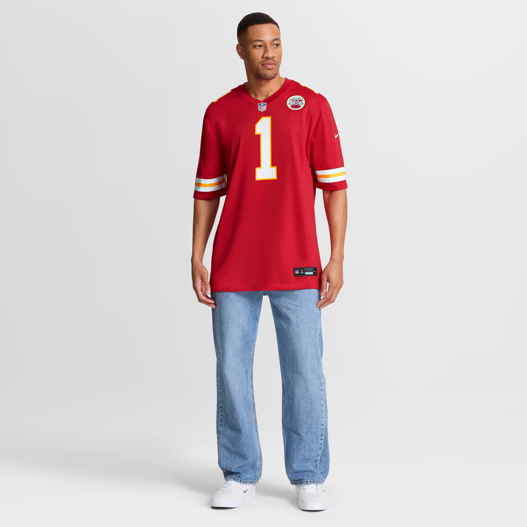 Kansas City Chiefs Number 1 Groom Nike Red Game Jersey product image 7