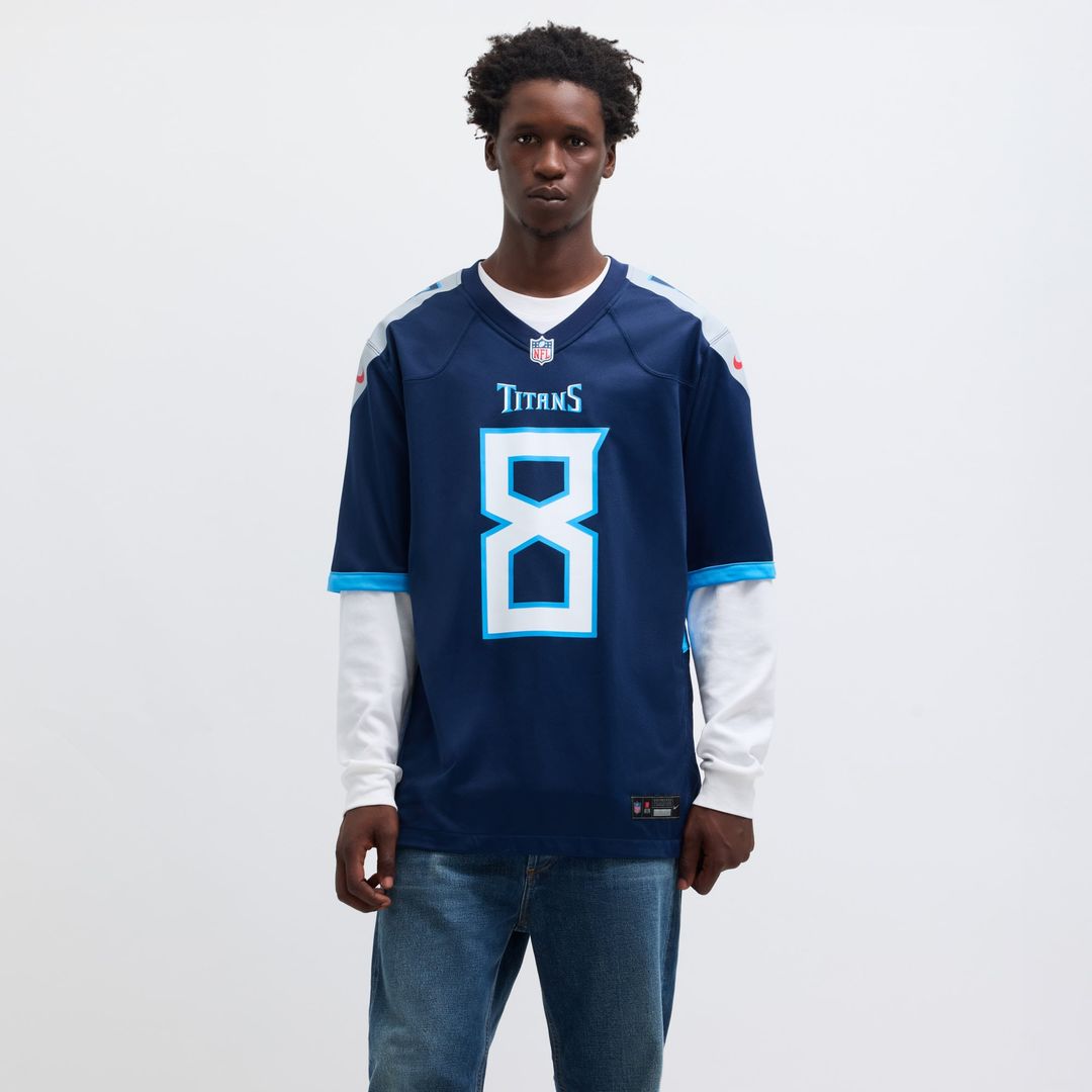 Men's Tennessee Titans Will Levis Nike Navy Game Jersey product image 4