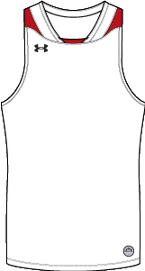 Under Armour Fury 2 Jersey - White/Red product image 1, provided for visual reference and product detail review