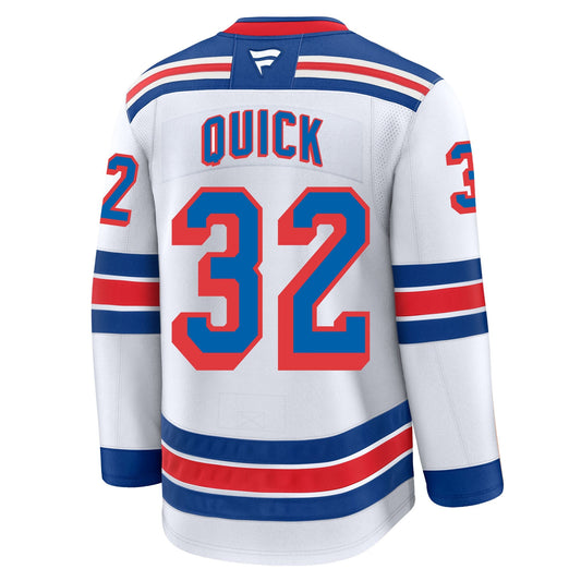 Jonathan Quick New York Rangers Fanatics Premium Away Jersey product image 1, provided for visual reference and product
