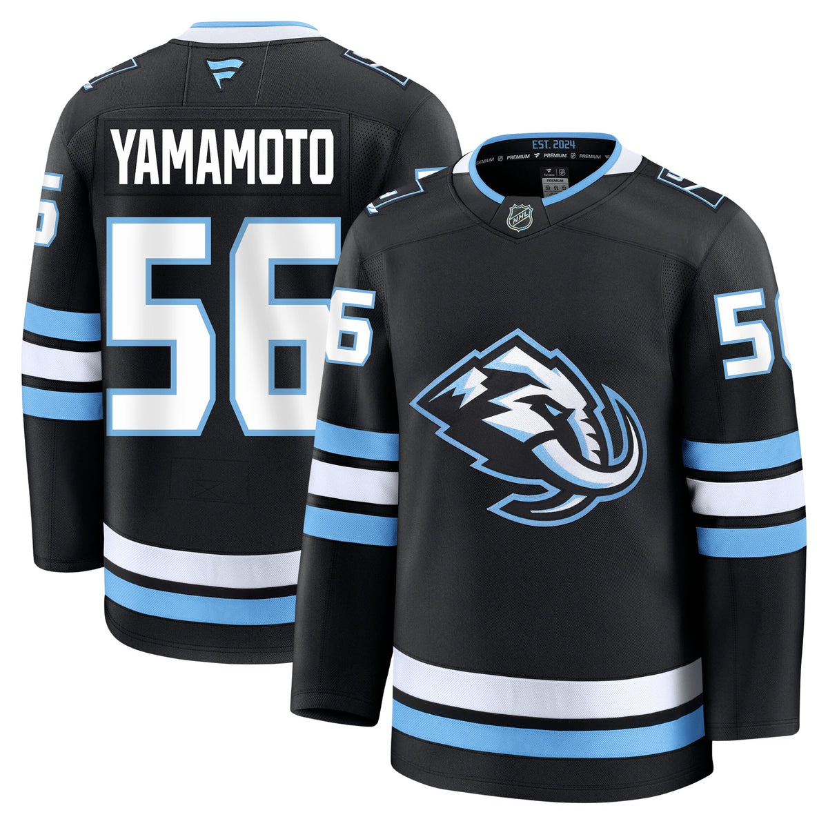Kailer Yamamoto Utah Mammoth Fanatics Home Premium Jersey product image 3, provided for visual reference and product detail
