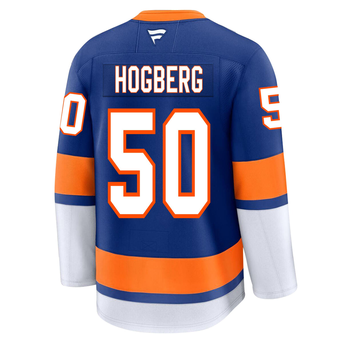 Marcus Hogberg New York Islanders Fanatics Premium Home Jersey product image 1, provided for visual reference and product