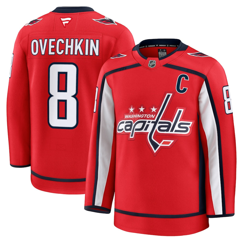 Alexander Ovechkin Washington Capitals Home Jersey - Red product image 1, provided for visual reference and product detail