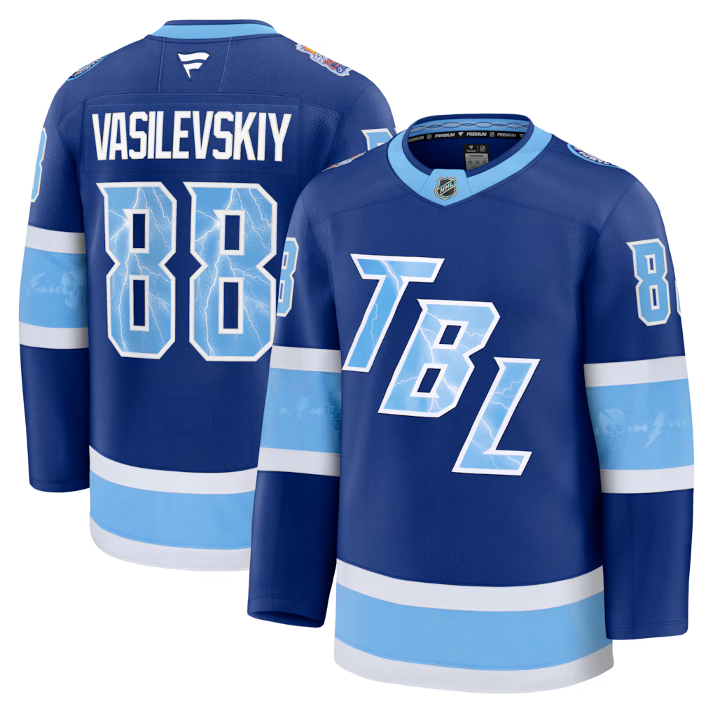 Andrei Vasilevskiy Tampa Bay Lightning 2026 NHL Stadium Series Jersey - Blue product image 1, provided for visual reference