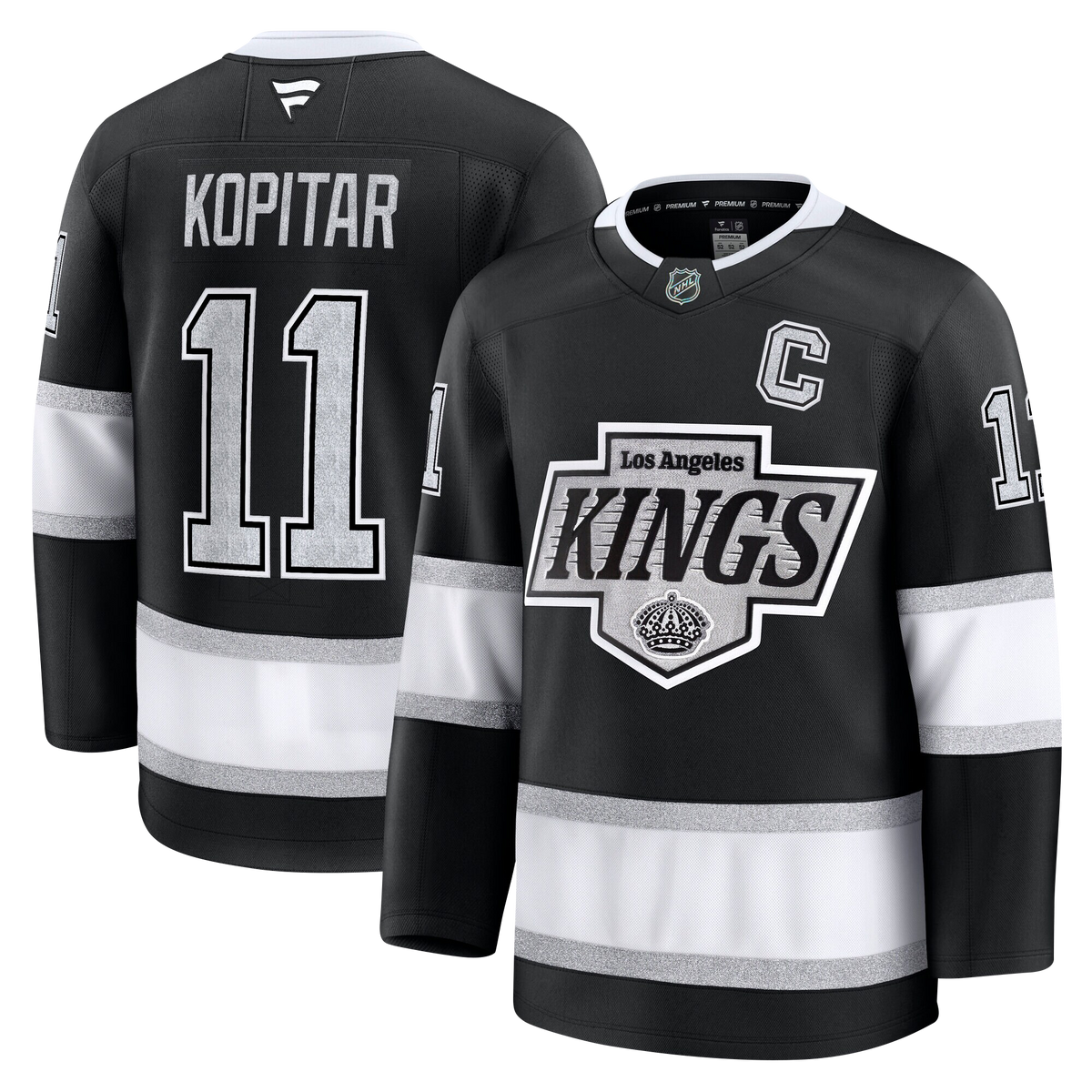 Anze Kopitar Los Angeles Kings Fanatics Premium Home Jersey product image 3, provided for visual reference and product