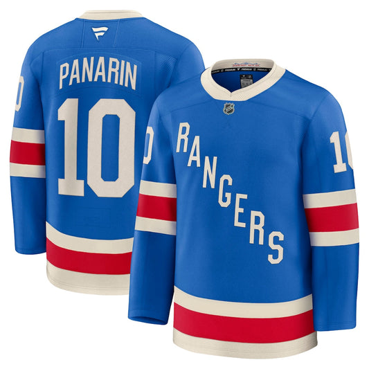 Artemi Panarin New York Rangers Centennial Premium Jersey - Blue product image 1, provided for visual reference and product