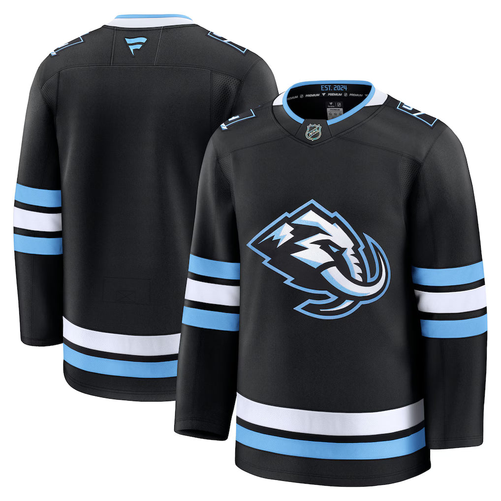 Utah Mammoth NHL Fanatics Home Premium Jersey – Black (USA Stock) product image 1, provided for visual reference and product