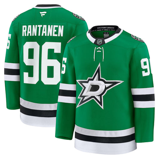 Mikko Rantanen Dallas Stars Home Premium Jersey - Kelly Green product image 1, provided for visual reference and product