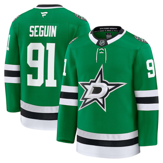 Tyler Seguin Dallas Stars Home Premium Jersey - Kelly Green product image 1, provided for visual reference and product