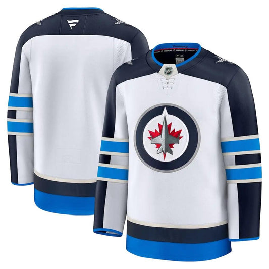 Winnipeg Jets NHL Fanatics Away Premium Jersey – White (USA Stock) product image 1, provided for visual reference and