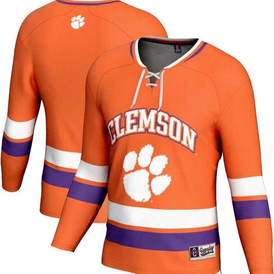 Clemson Tigers GameDay Greats Spirit Hockey Jersey - Orange product image 1, provided for visual reference and product