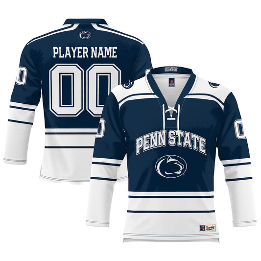 Penn State Nittany Lions GameDay Greats NIL Pick-A-Player Men Hockey Lightweight Jersey - Navy product image 1, provided for